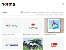 Tablet Screenshot of norma.hr